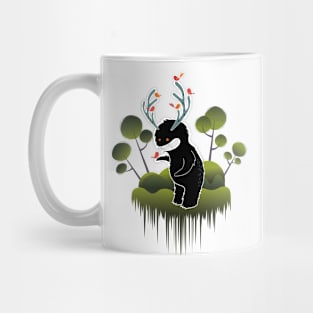 forest monster with birds Mug